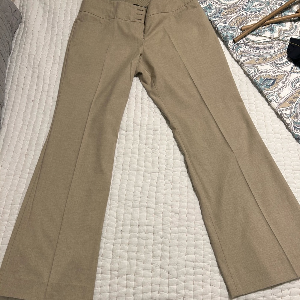 The Limited Tan Straight Leg Pants